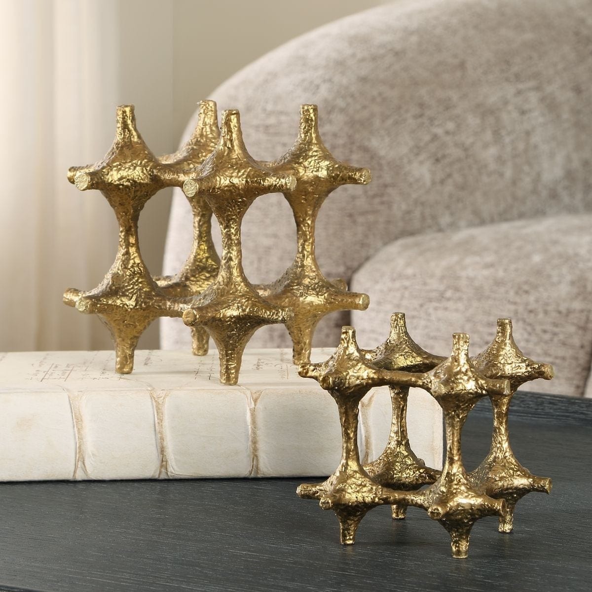 Uttermost Accessories Gilded Connection Modern Sculptures - Set of 2 House of Isabella UK