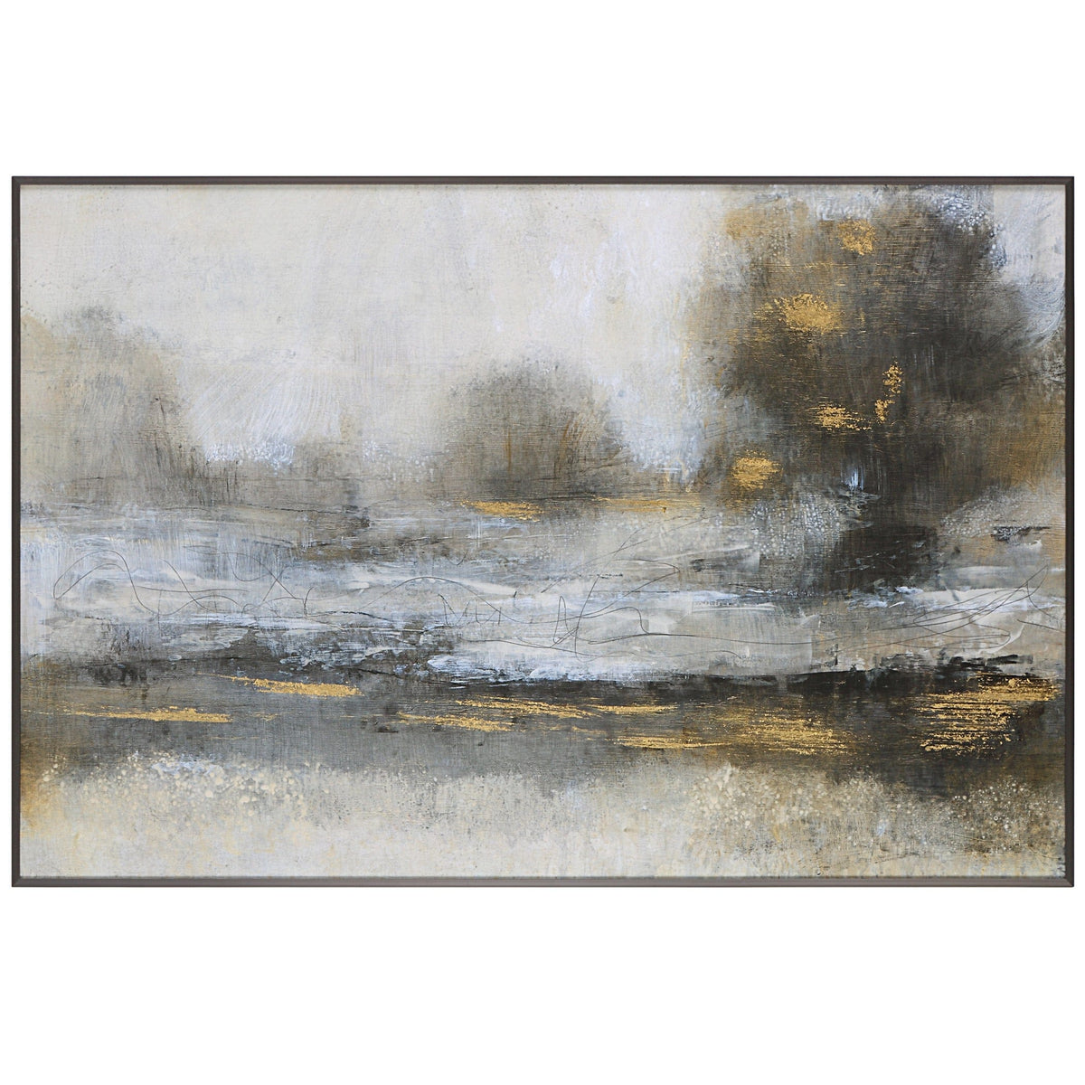 Uttermost Accessories Gilt Misty Landscape Framed Print House of Isabella UK