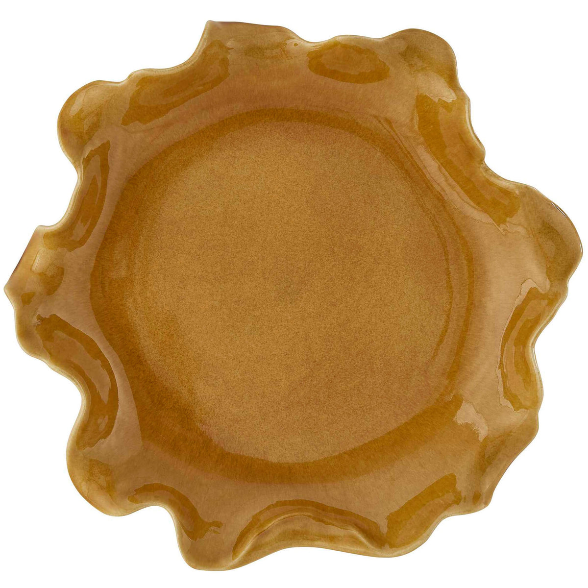 Uttermost Accessories Golden Crest Ruffle Indoor-Outdoor Bowl House of Isabella UK