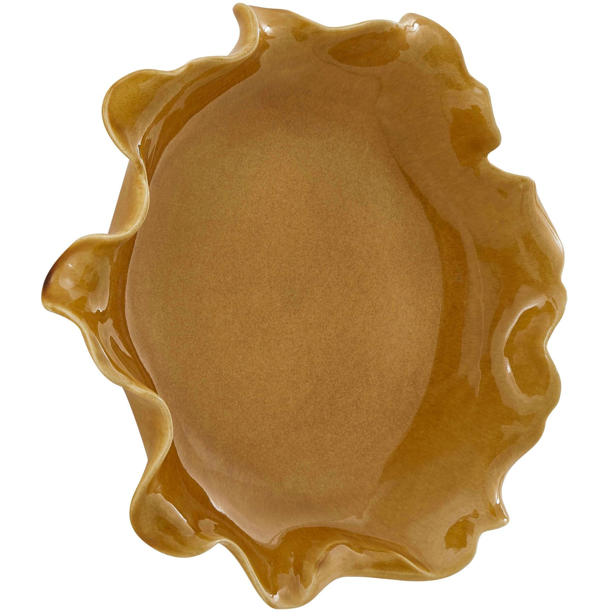Uttermost Accessories Golden Crest Ruffle Indoor-Outdoor Bowl House of Isabella UK