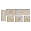 Uttermost Accessories Golden Leaves Shadow Box - Set of 6 House of Isabella UK