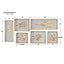 Uttermost Accessories Golden Leaves Shadow Box - Set of 6 House of Isabella UK