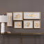 Uttermost Accessories Golden Leaves Shadow Box - Set of 6 House of Isabella UK