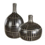Uttermost Accessories Graphite Stride Geometric Vases Set of 2 House of Isabella UK