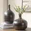 Uttermost Accessories Graphite Stride Geometric Vases Set of 2 House of Isabella UK