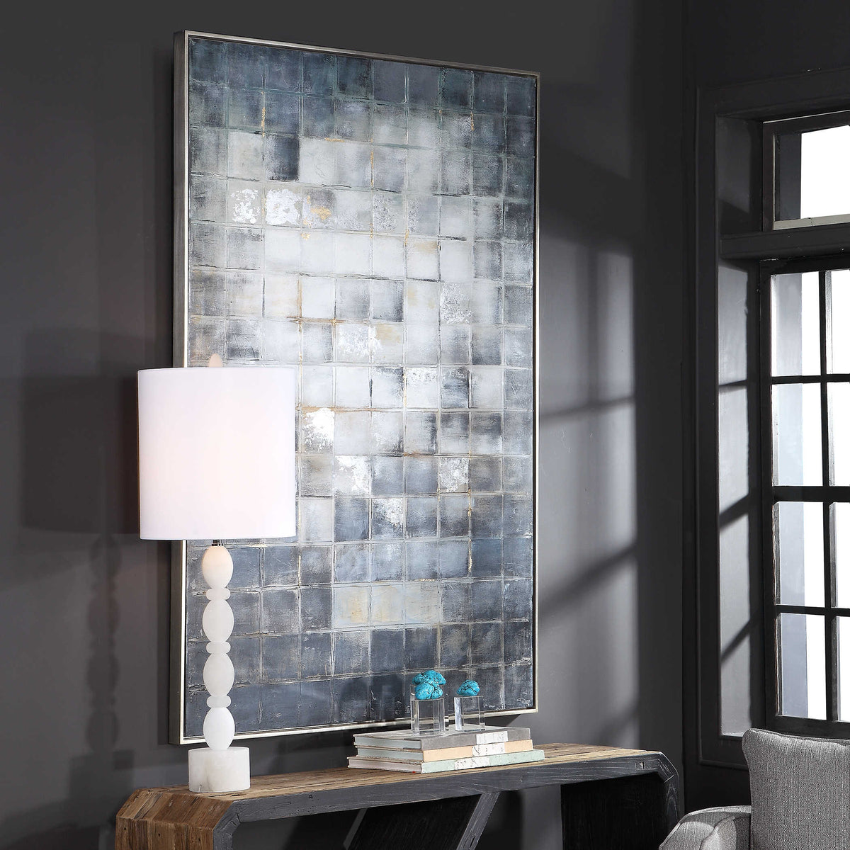 Uttermost Accessories Graphs Hand Painted Canvas House of Isabella UK