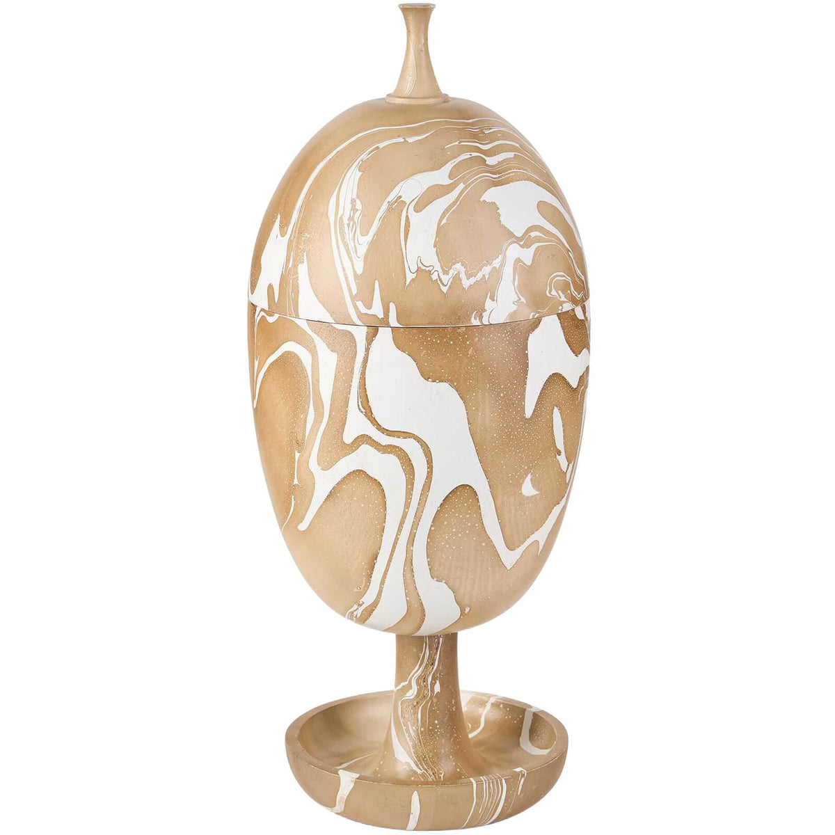 Uttermost Accessories Hadden Hall Urn in Latte Swirl House of Isabella UK
