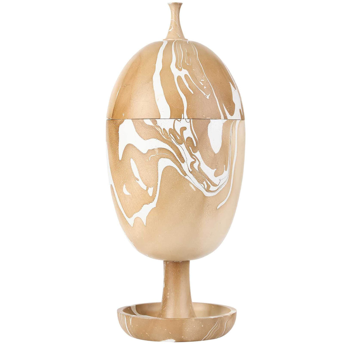 Uttermost Accessories Hadden Hall Urn in Latte Swirl House of Isabella UK