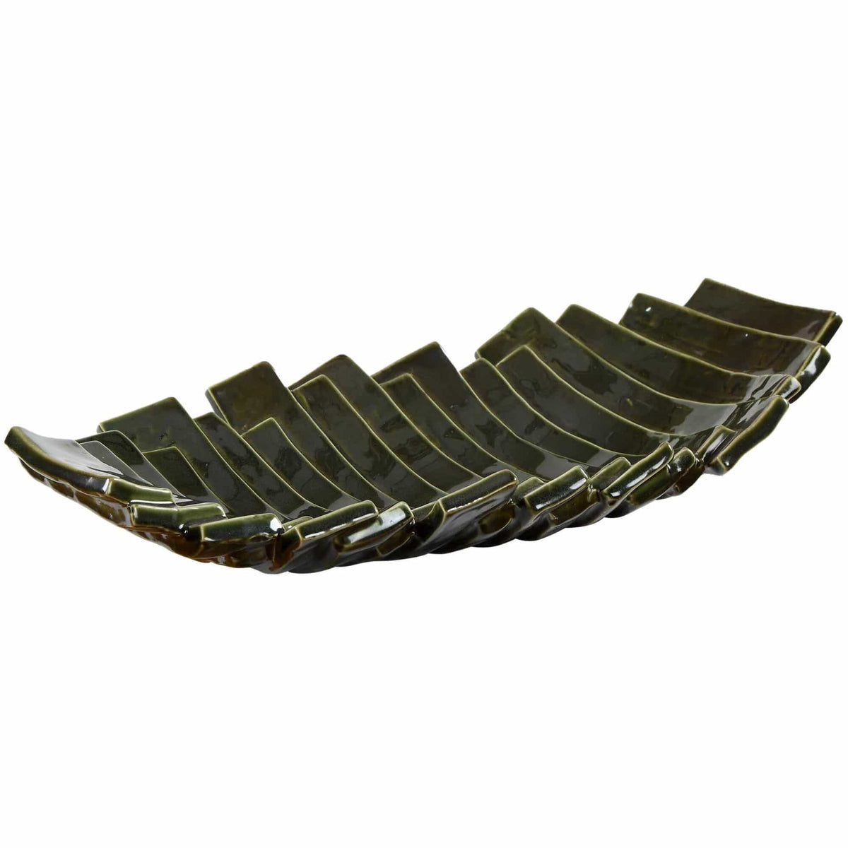 Uttermost Accessories Harbor Ridge Olive Green Bowl House of Isabella UK