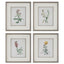 Uttermost Accessories Heirloom Blooms Study Framed Prints Set/4 House of Isabella UK