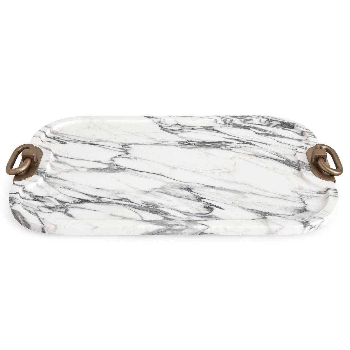 Uttermost Accessories Hippodrome Tray - Arabescato Marble House of Isabella UK
