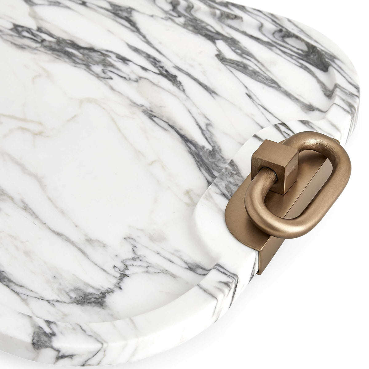 Uttermost Accessories Hippodrome Tray - Arabescato Marble House of Isabella UK