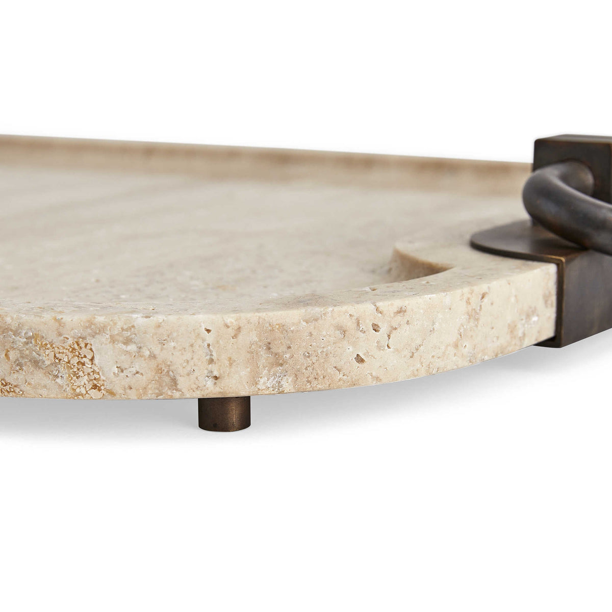 Uttermost Accessories Hippodrome Tray in Travertine House of Isabella UK