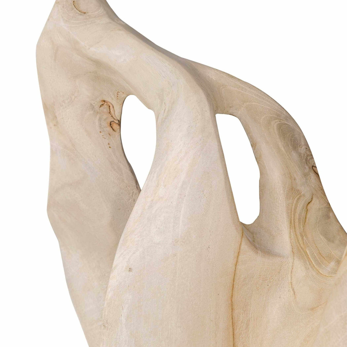 Uttermost Accessories Hollow Form Indoor-Outdoor Teak Sculpture House of Isabella UK