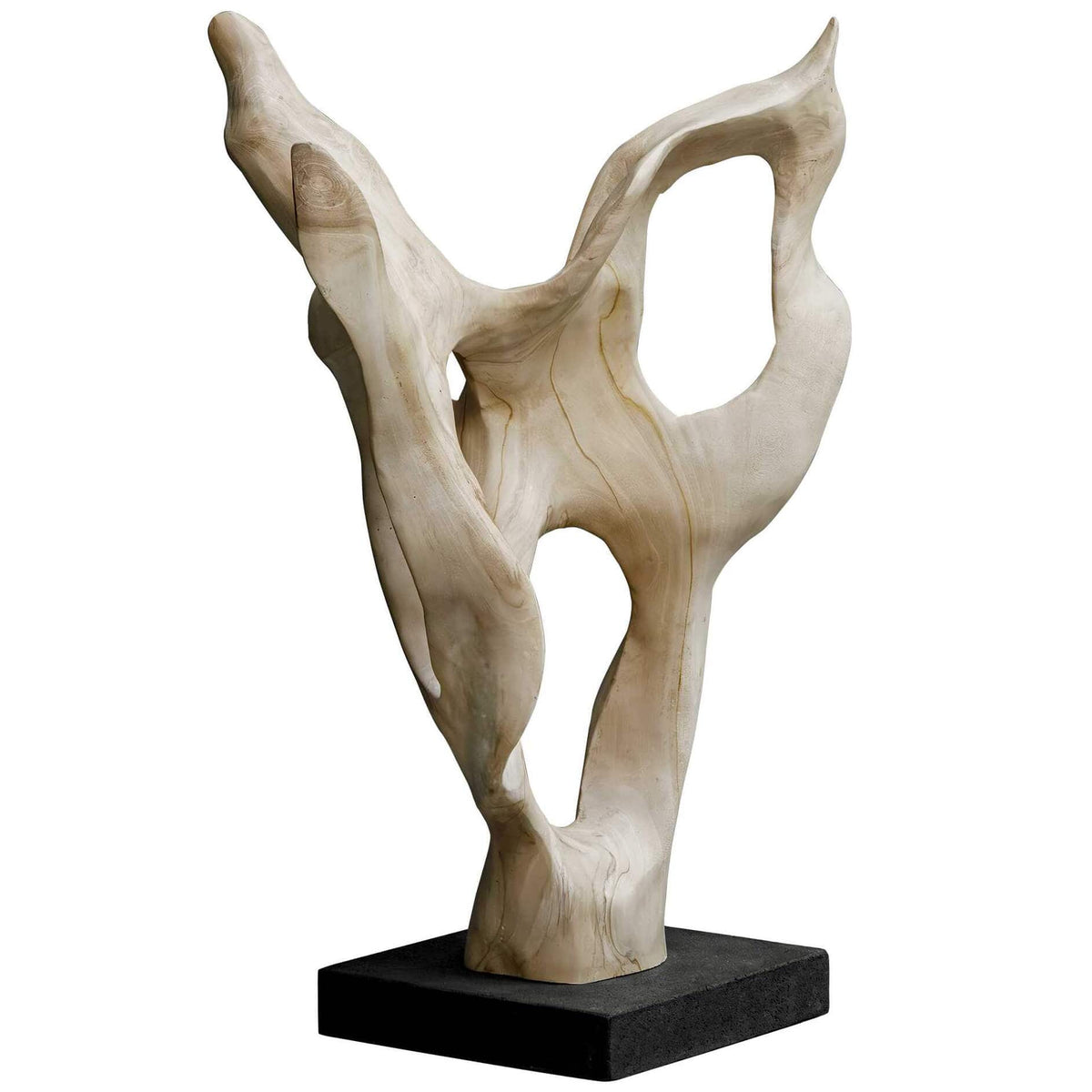 Uttermost Accessories Hollow Form Indoor-Outdoor Teak Sculpture House of Isabella UK