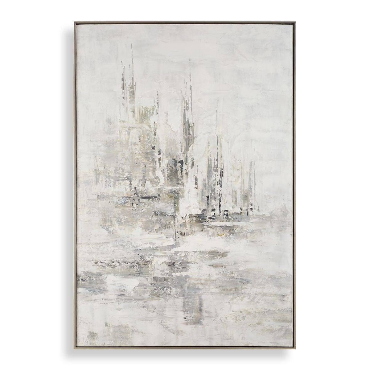 Uttermost Accessories Hours In Silence Abstract Framed Canvas House of Isabella UK