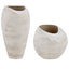 Uttermost Accessories Inara Indoor-Outdoor Vases in White - Set of 2 House of Isabella UK
