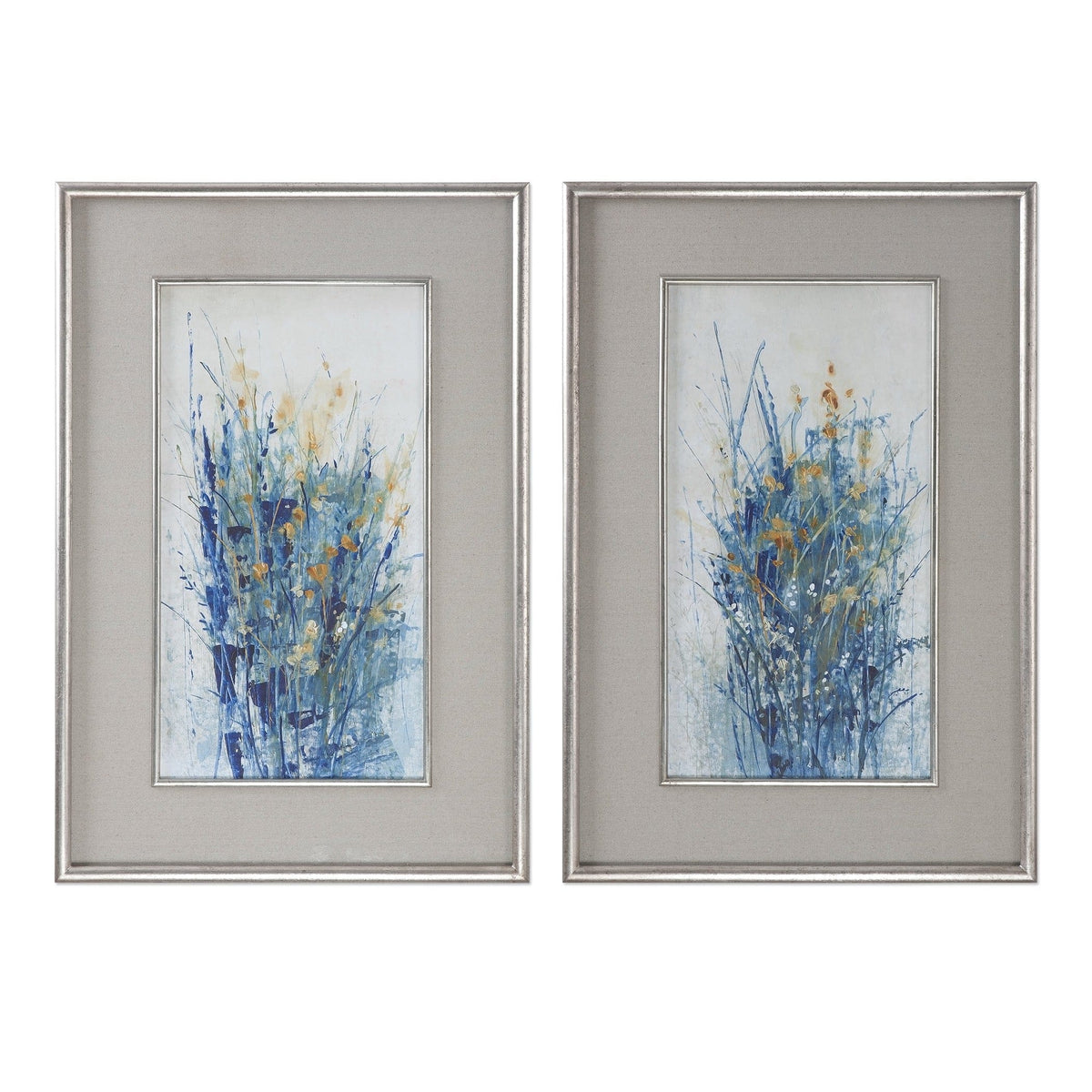 Uttermost Accessories Indigo Florals Framed Art S/2 House of Isabella UK