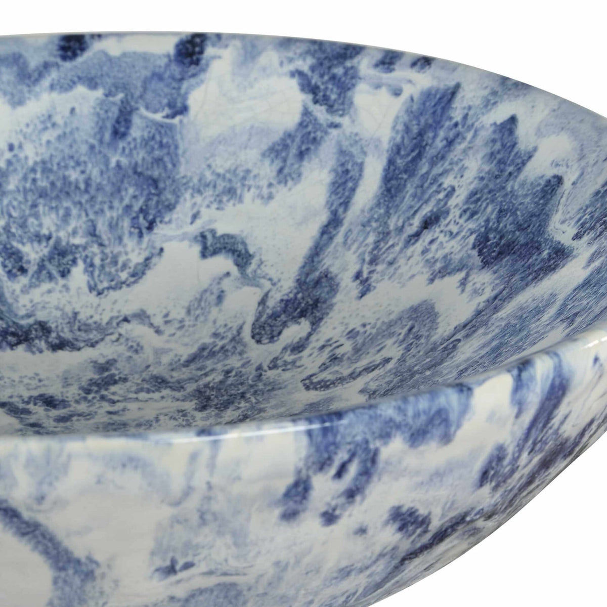 Uttermost Accessories Indigo Marble Pedestal Bowl House of Isabella UK