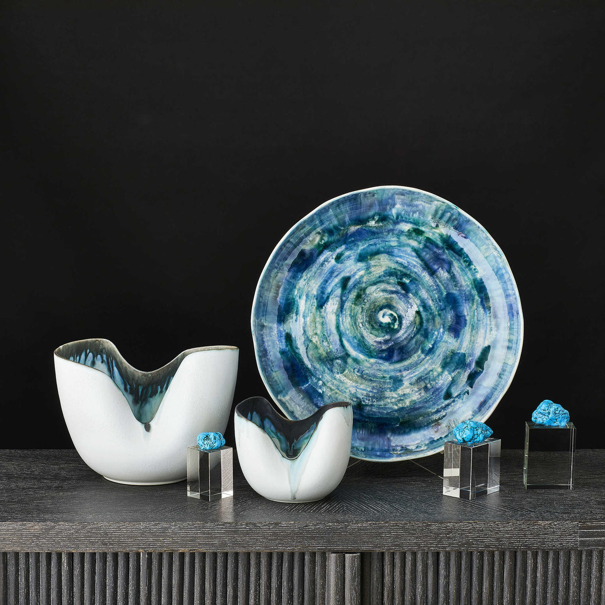 Uttermost Accessories Indigo Vase - Medium House of Isabella UK