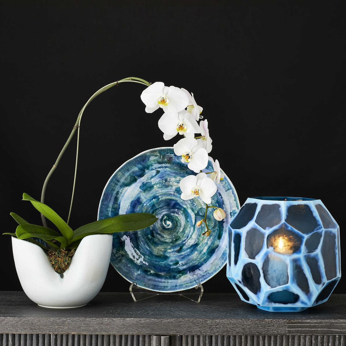 Uttermost Accessories Indigo Vase - Medium House of Isabella UK