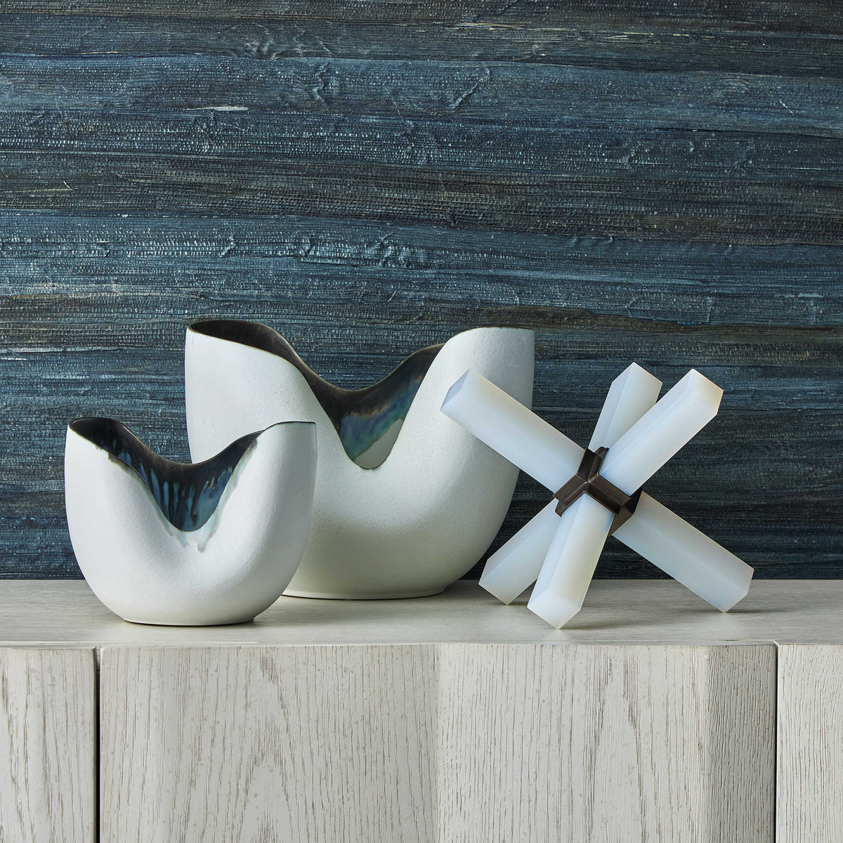 Uttermost Accessories Indigo Vase - Small House of Isabella UK