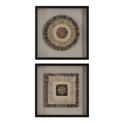 Uttermost Accessories Intertwine Knit Paper Shadow Box, Set of 2 House of Isabella UK