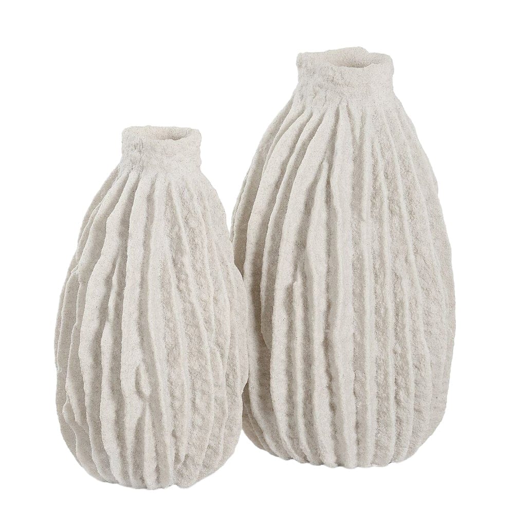 Uttermost Accessories Ivory Ridge Vases Set of 2 House of Isabella UK