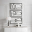 Uttermost Accessories Jargon Wall Art, S/3 House of Isabella UK
