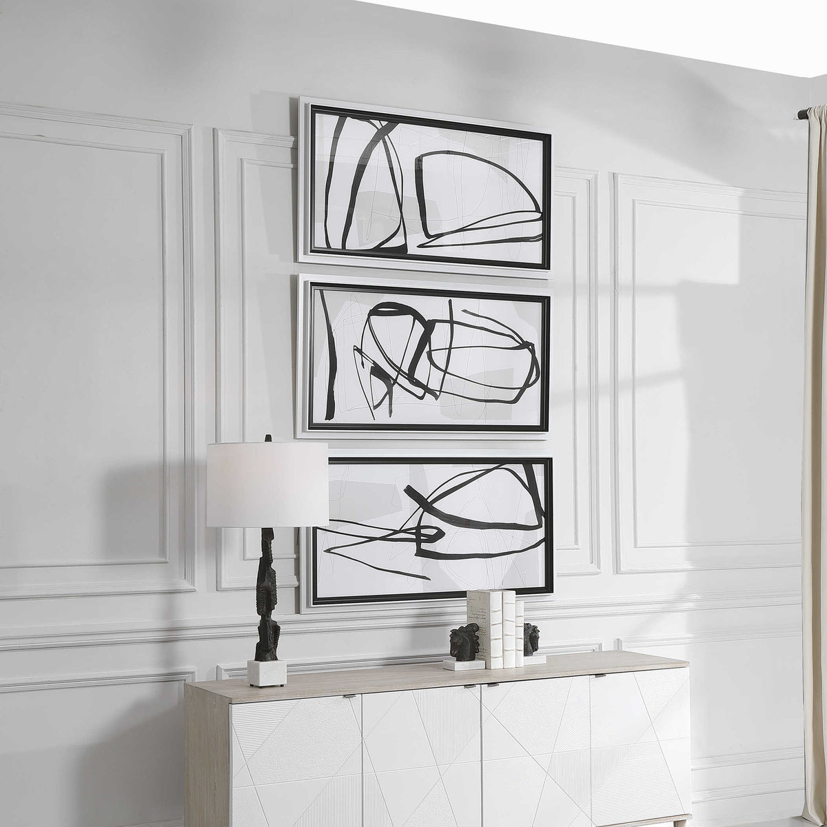Uttermost Accessories Jargon Wall Art, S/3 House of Isabella UK