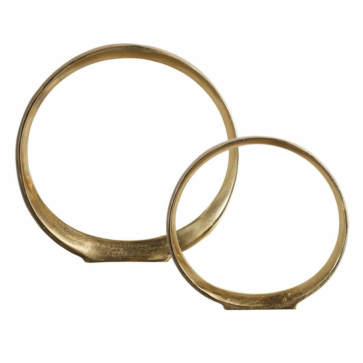 Jimena Gold Ring Sculptures Set/2.