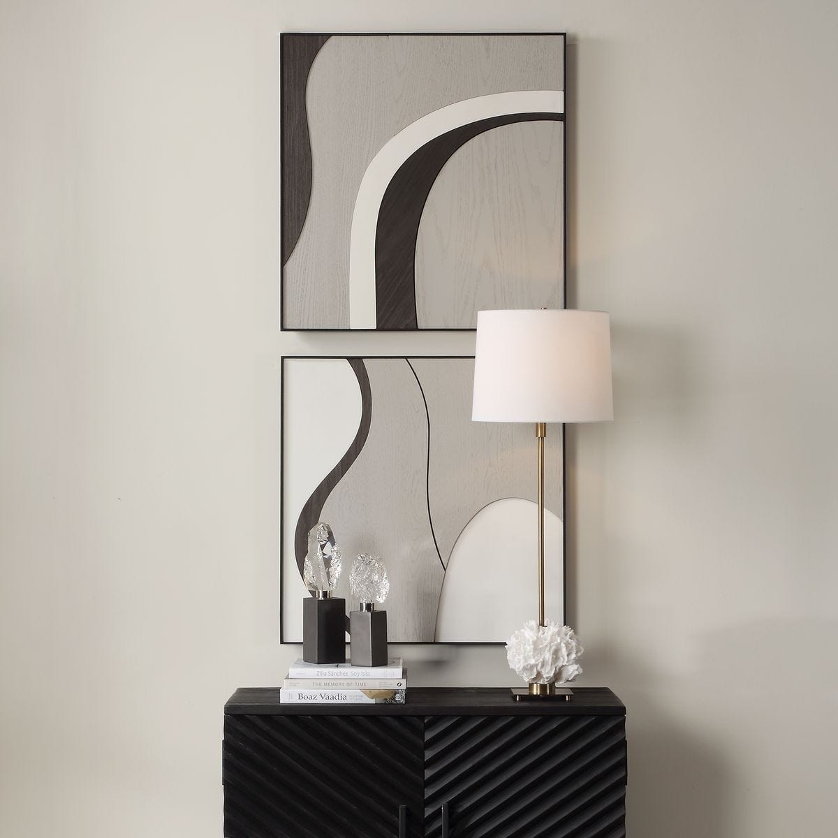 Uttermost Accessories Joel Modern Wood Wall Art - Set of 2 House of Isabella UK