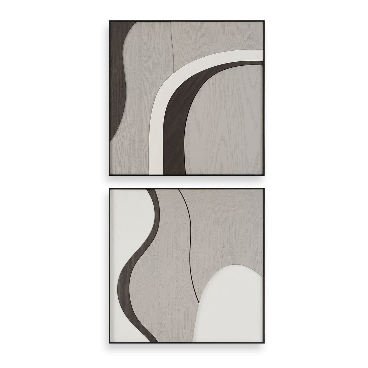 Uttermost Accessories Joel Modern Wood Wall Art - Set of 2 House of Isabella UK