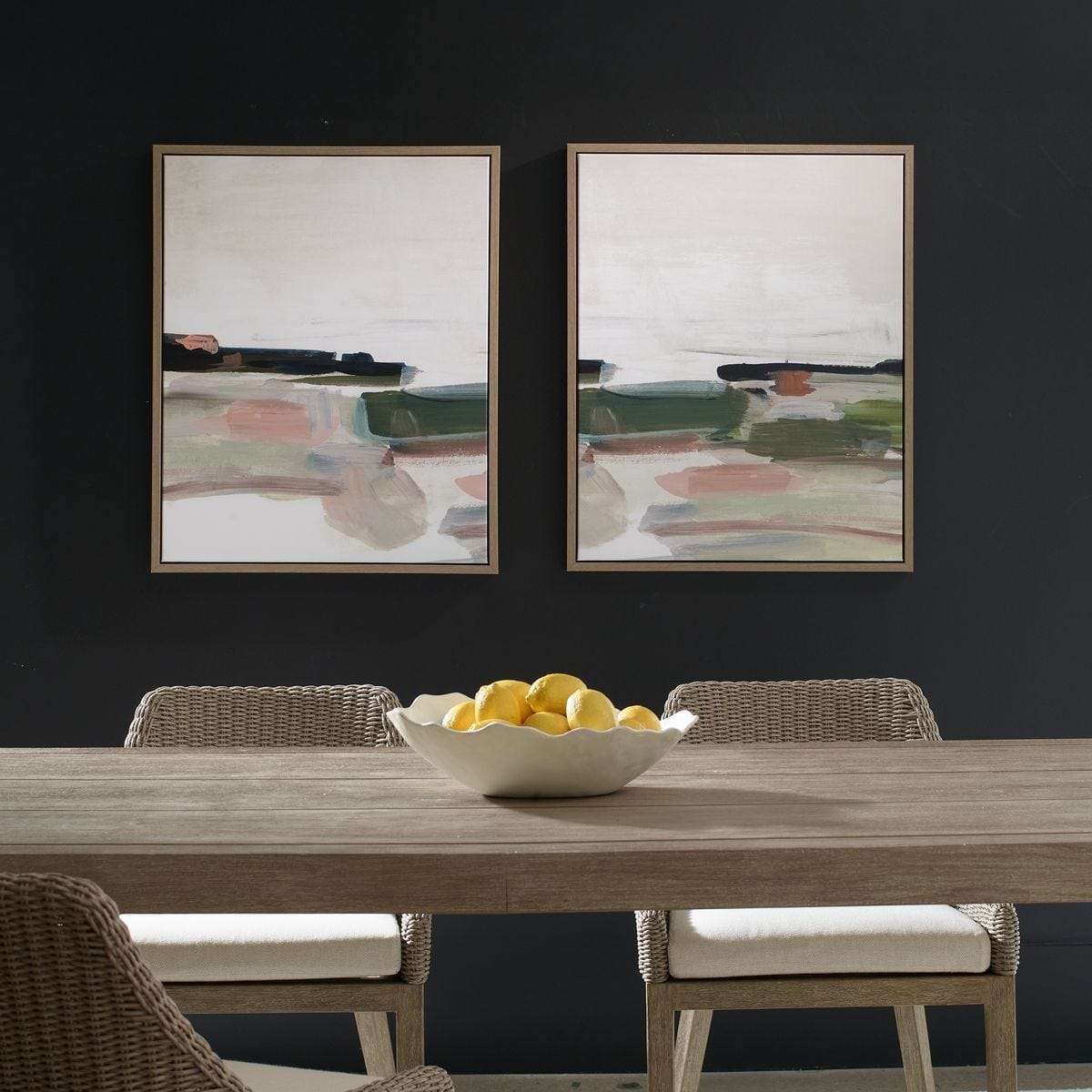 Uttermost Accessories Just Peaking Framed Abstract Prints - Set of 2 House of Isabella UK