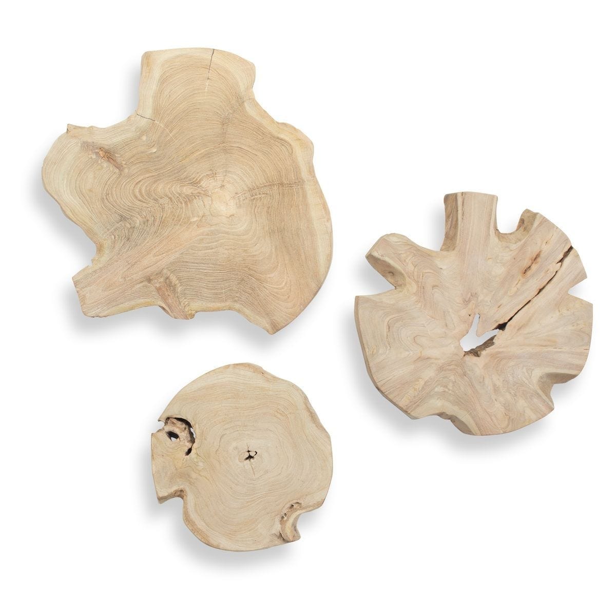 Uttermost Accessories Kalani Wood Outdoor Wall Art Set of 3 House of Isabella UK