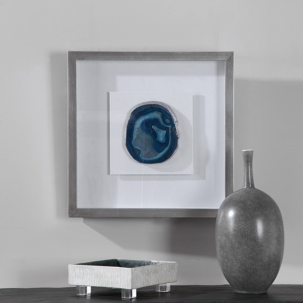 Uttermost Accessories Kalia Blue Stone Shadow Box House of Isabella UK