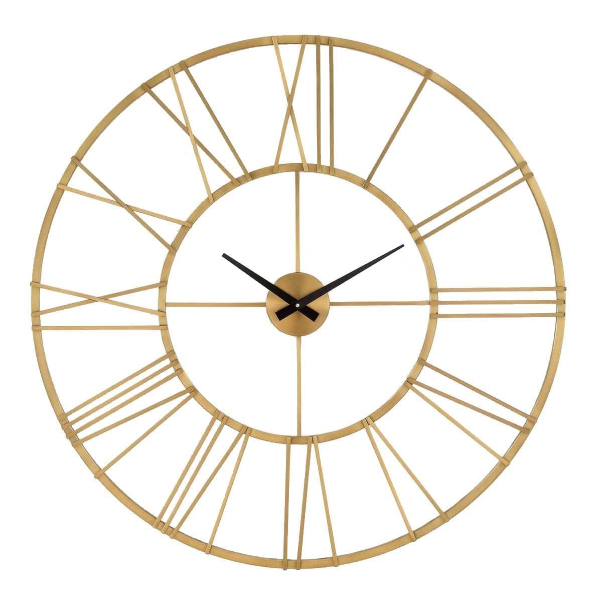 Uttermost Accessories Keyann Brass Wall Clock House of Isabella UK