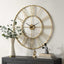 Uttermost Accessories Keyann Brass Wall Clock House of Isabella UK