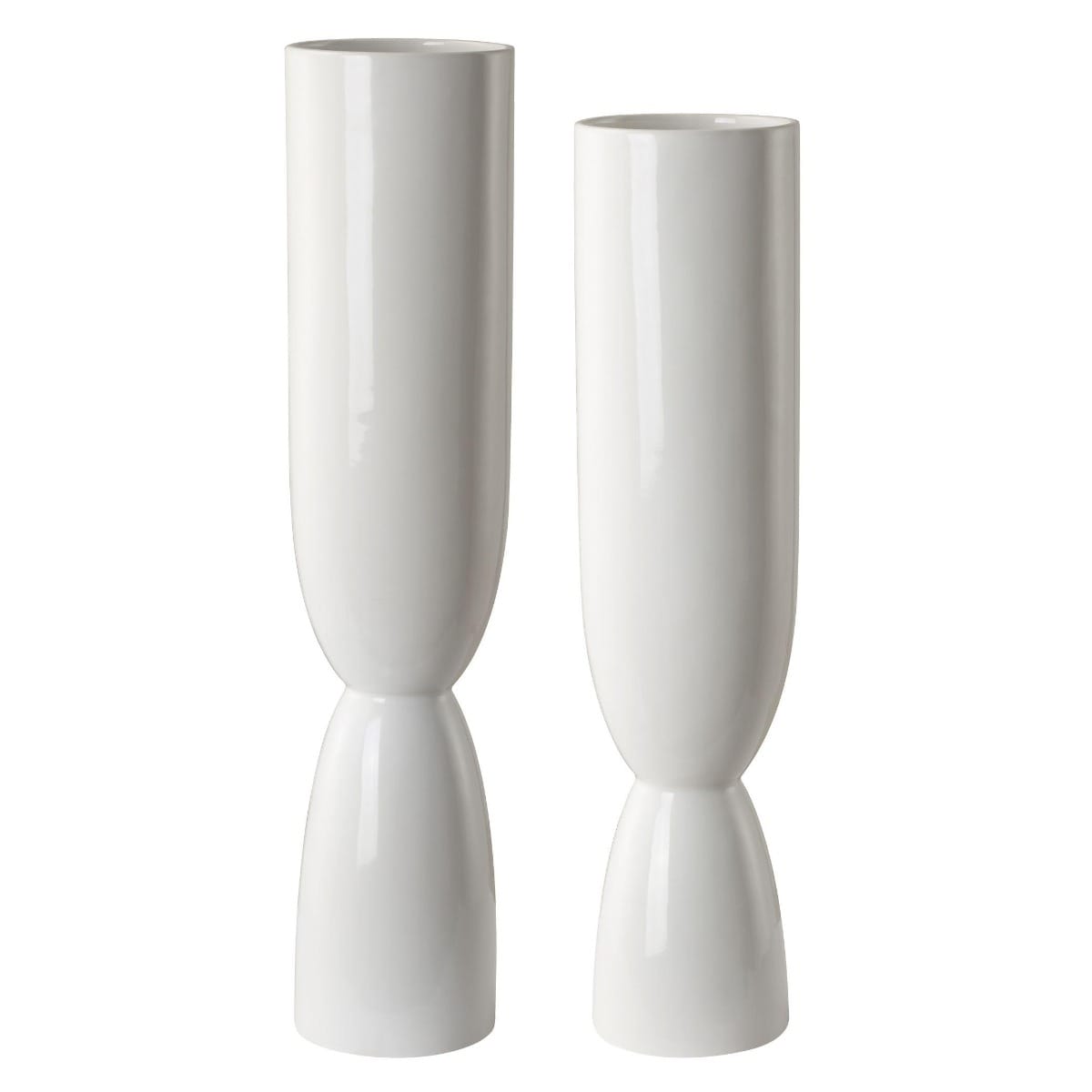 Uttermost Accessories Kimist White Vases, Set of 2 House of Isabella UK