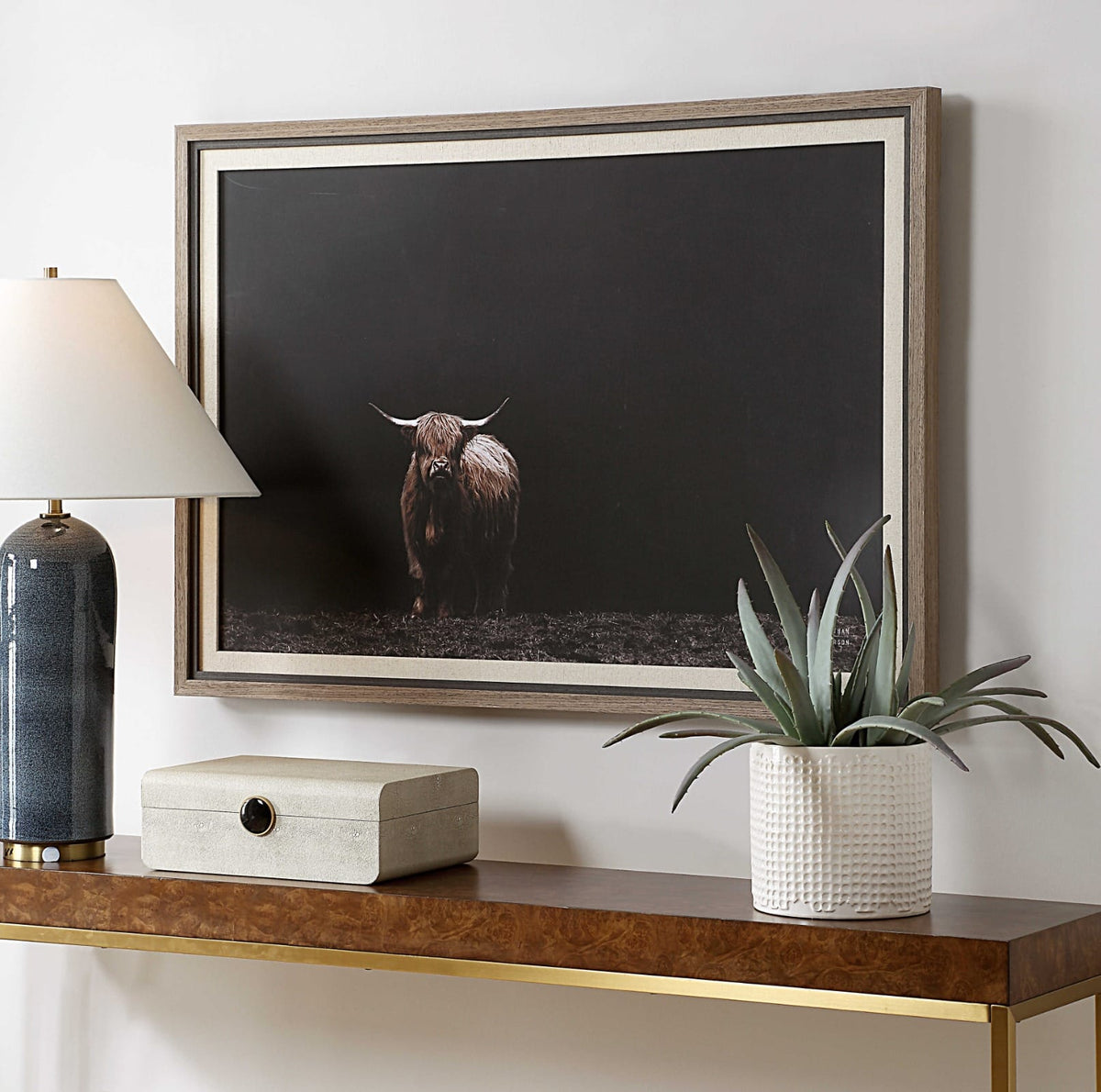 Uttermost Accessories King of the Hill Highland Cow Photography Print House of Isabella UK