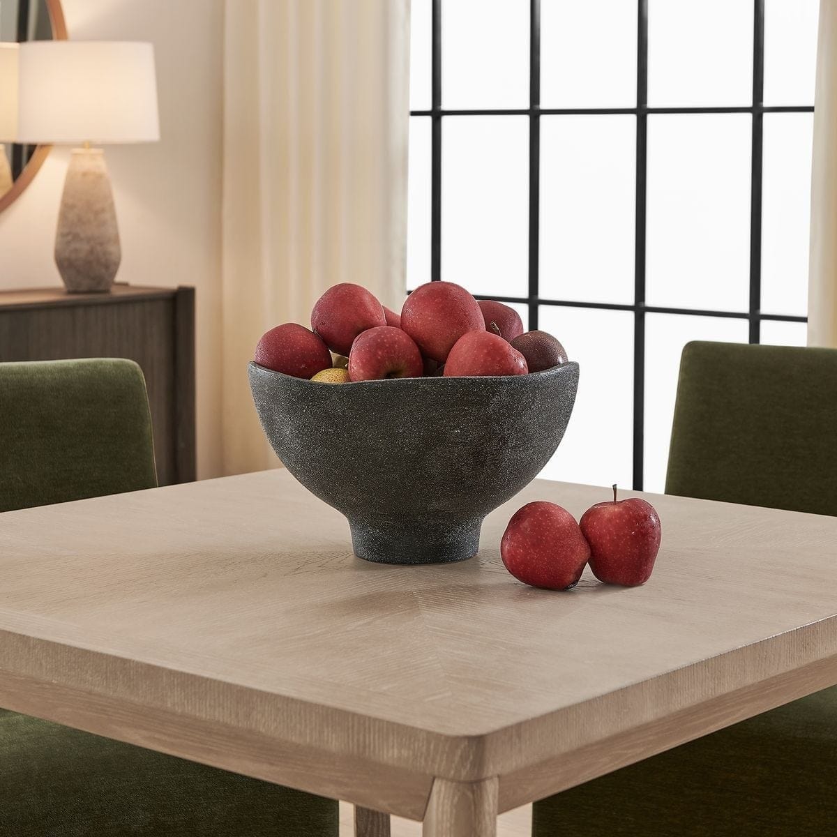 Uttermost Accessories Komorebi Indoor-Outdoor Bowl in Black House of Isabella UK