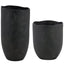 Uttermost Accessories Komorebi Indoor-Outdoor Vases in Black - Set of 2 House of Isabella UK