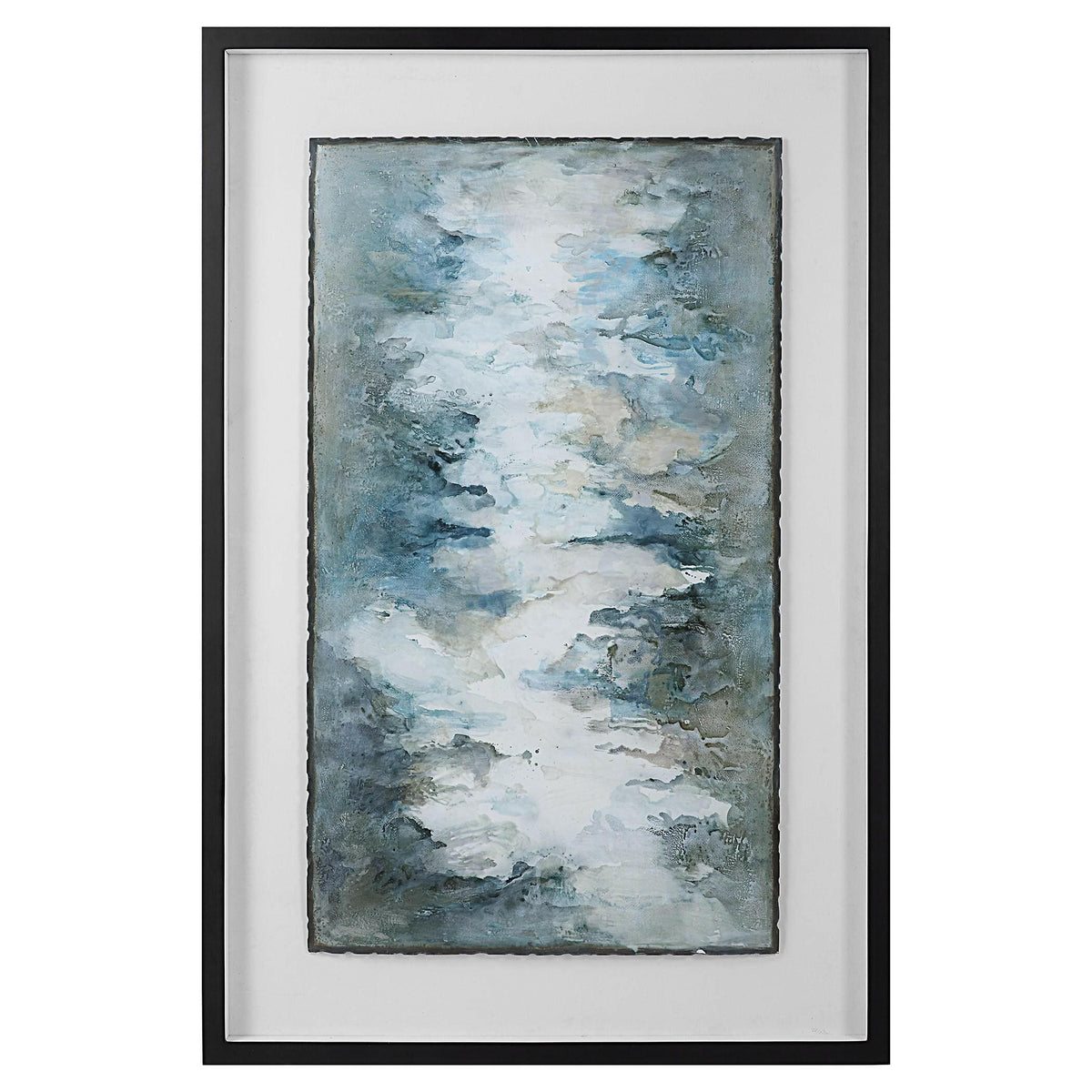 Lakeside Grande Framed Abstract Print.
