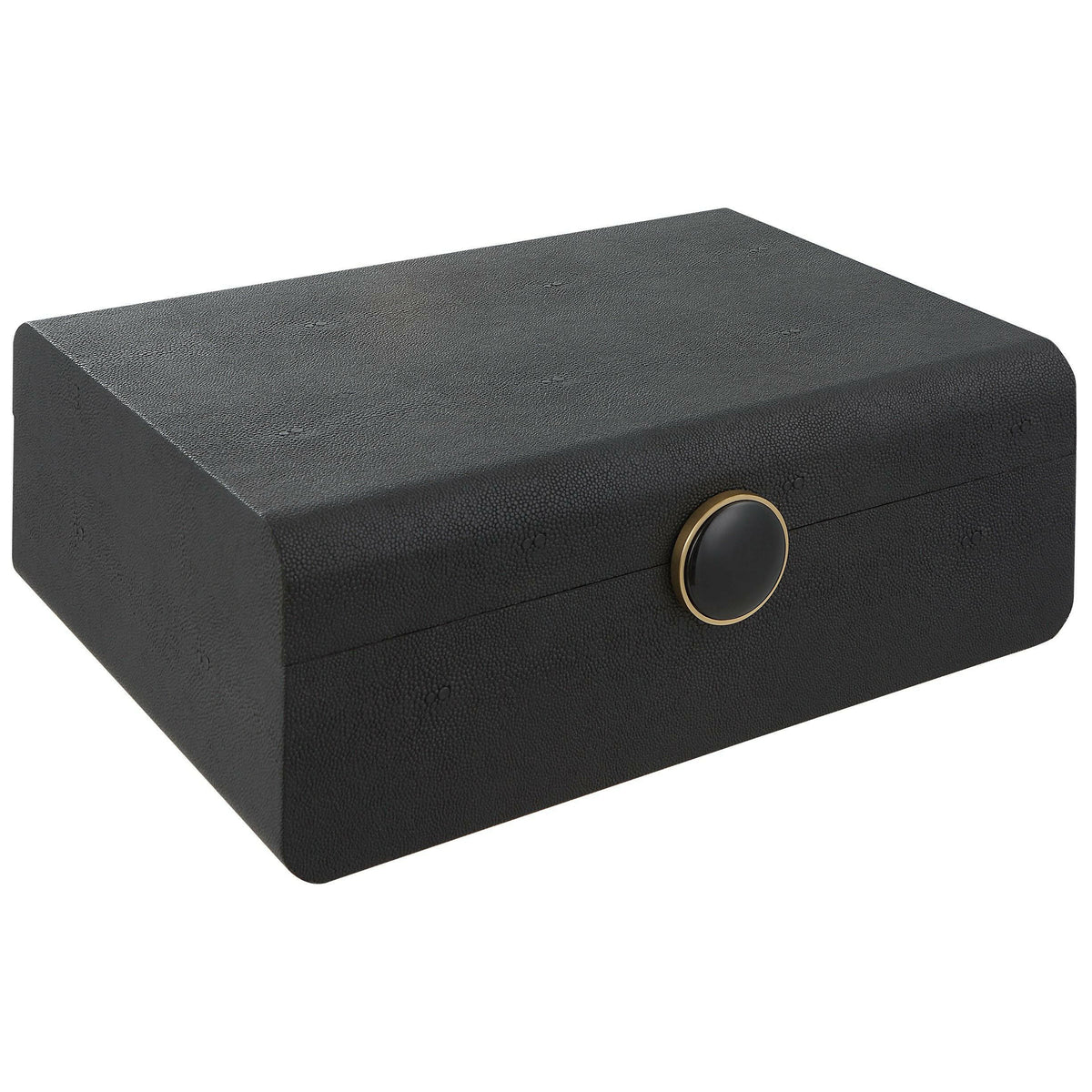 Lalique Black Shagreen Box.