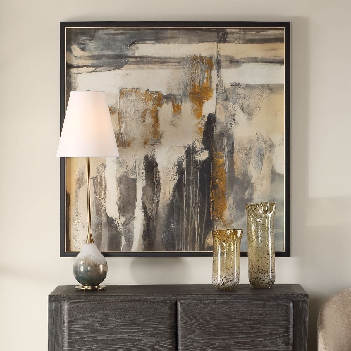 Uttermost Accessories Landslide Framed Abstract Print House of Isabella UK
