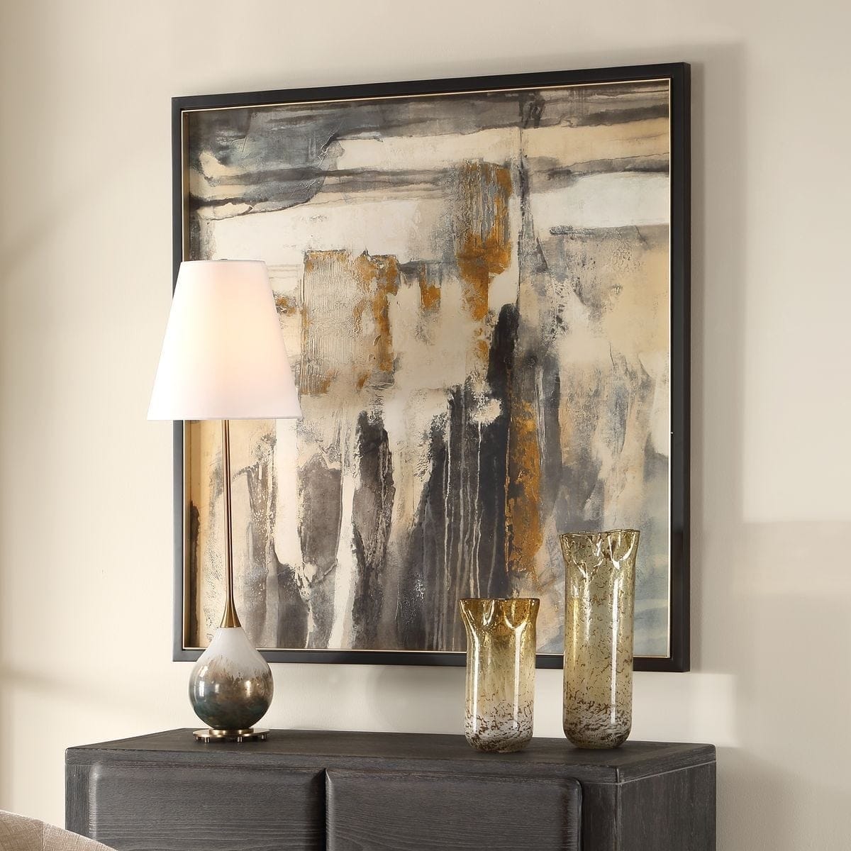 Uttermost Accessories Landslide Framed Abstract Print House of Isabella UK