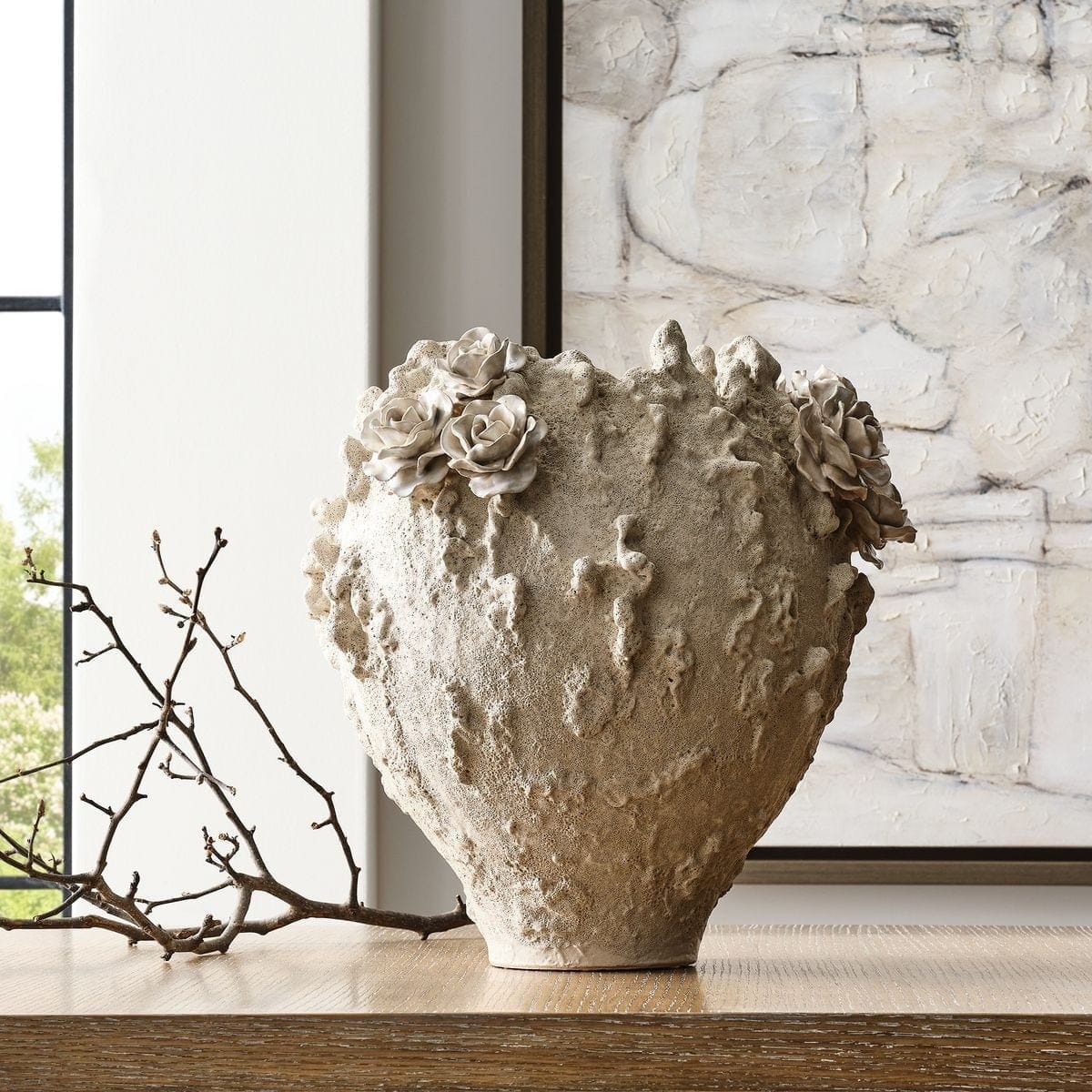 Uttermost Accessories Lava Rose Vase House of Isabella UK