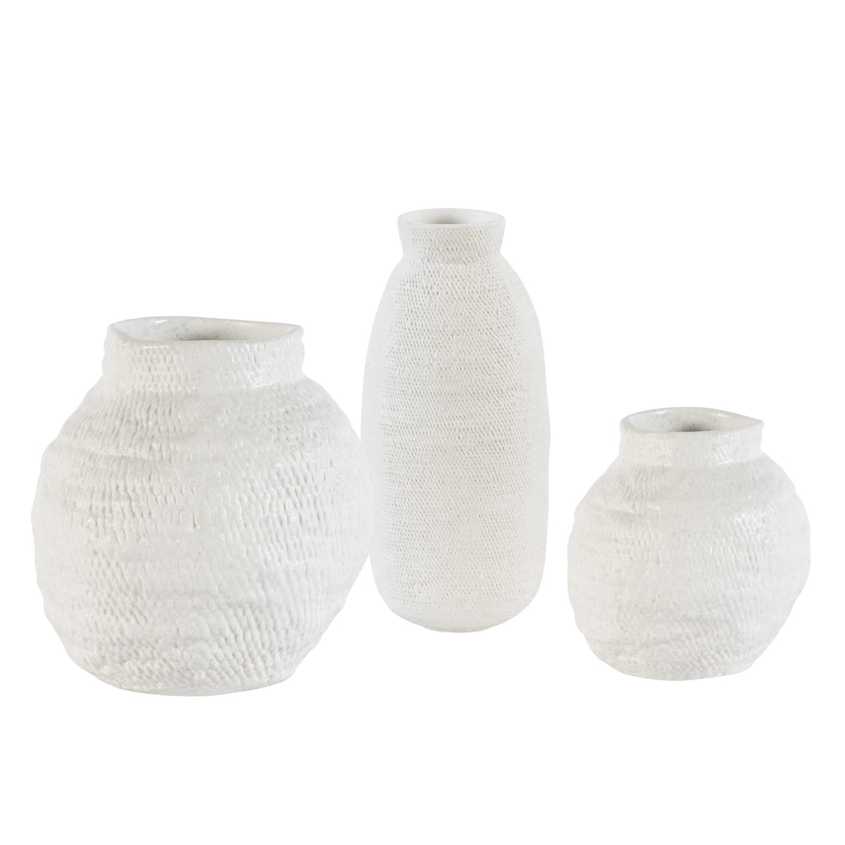 Uttermost Accessories Legacy Basket Vases, Set of 3 House of Isabella UK