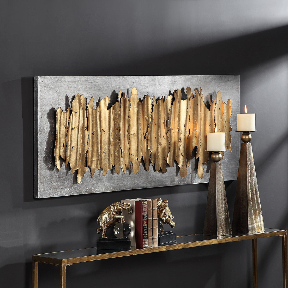 Uttermost Accessories Lev Gold Metal Wall Decor House of Isabella UK