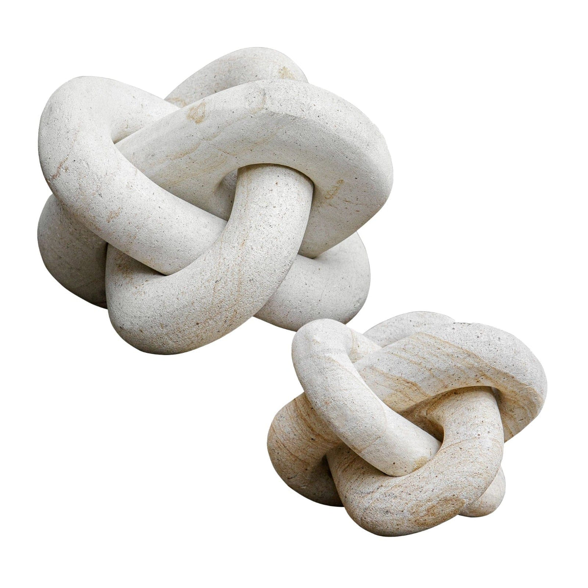 Uttermost Accessories Limestone Link Indoor-Outdoor Sculptures, Set of 2 House of Isabella UK